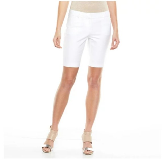 NWOT Apt. 9 Solid Bermuda Shorts  Women's - Picture 1 of 10